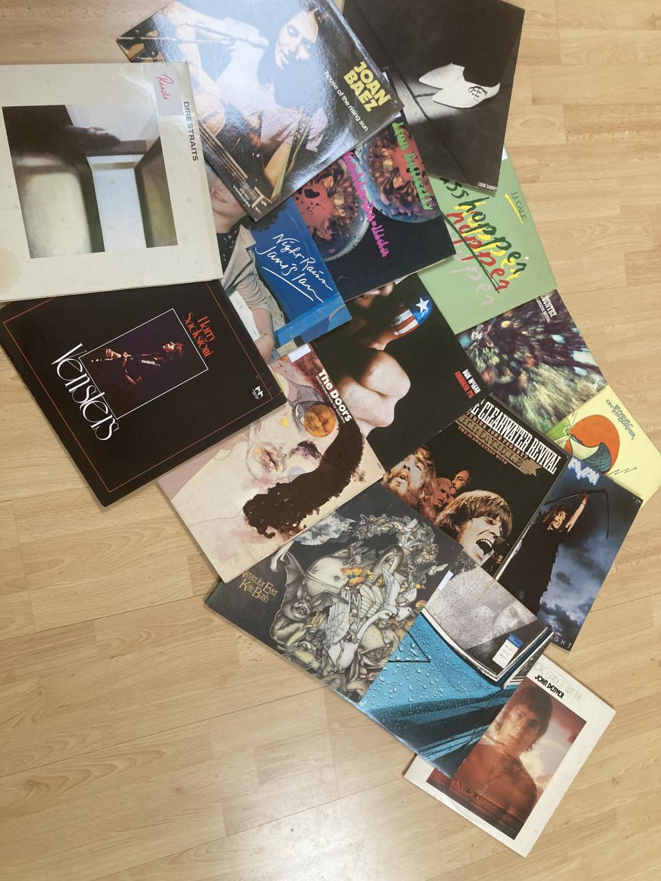 Lp's en singels en cd's