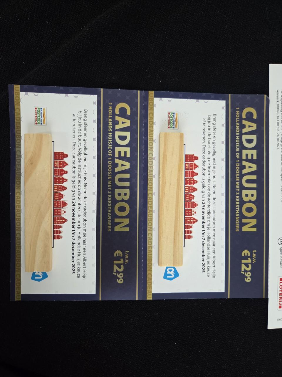 Bonnen voor hollands huisje 2x