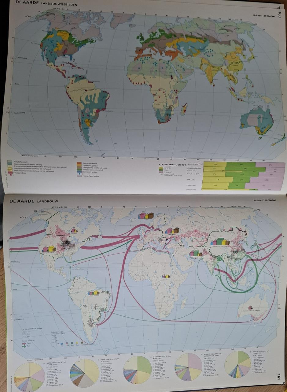 De Grote Bosatlas, 50e ed. Uitg. Wolters Noordhoff Atlasprodukties, 1988