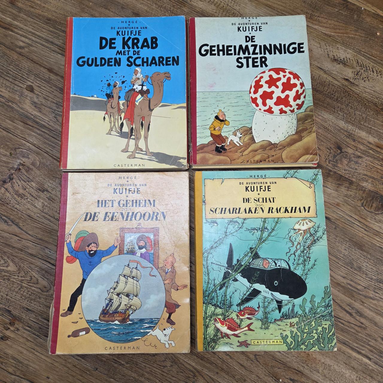 Kuifje 1e reeks met linnen rug