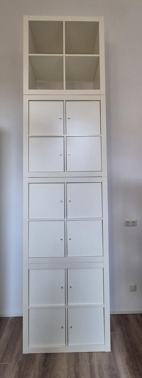 4 x Ikea KALLAX kast inclusief 12 deurtjes