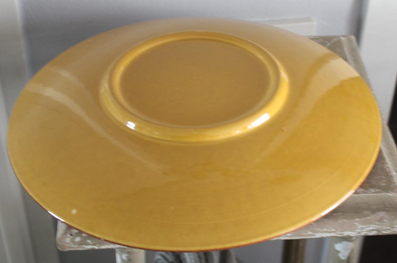 Retro bord oranje  met print