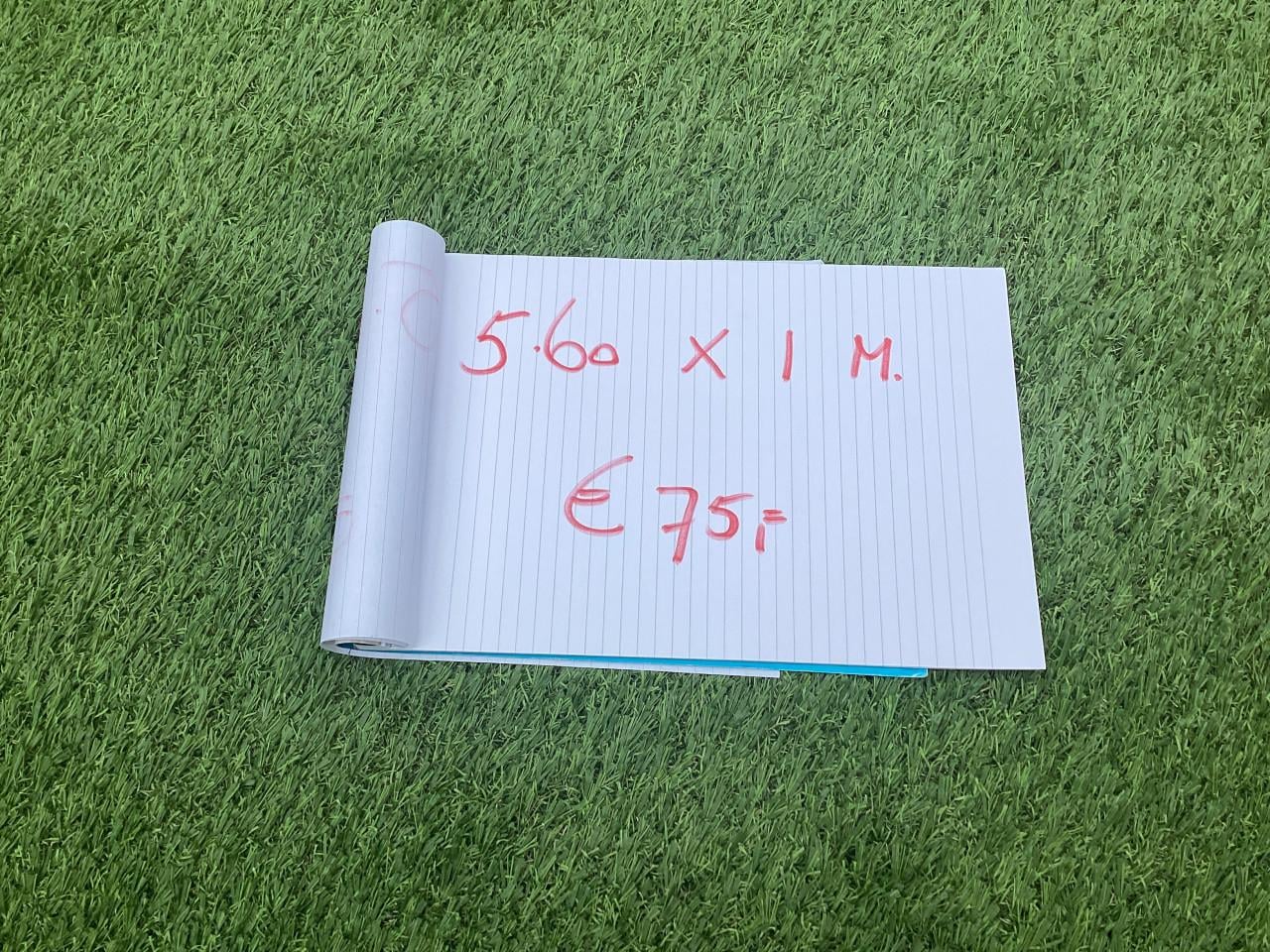 Kunstgras 5 coupons NIEUW