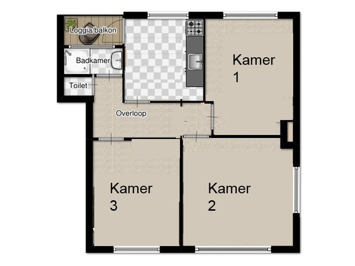 Te huur/for rent: kamer/room in Vlissingen