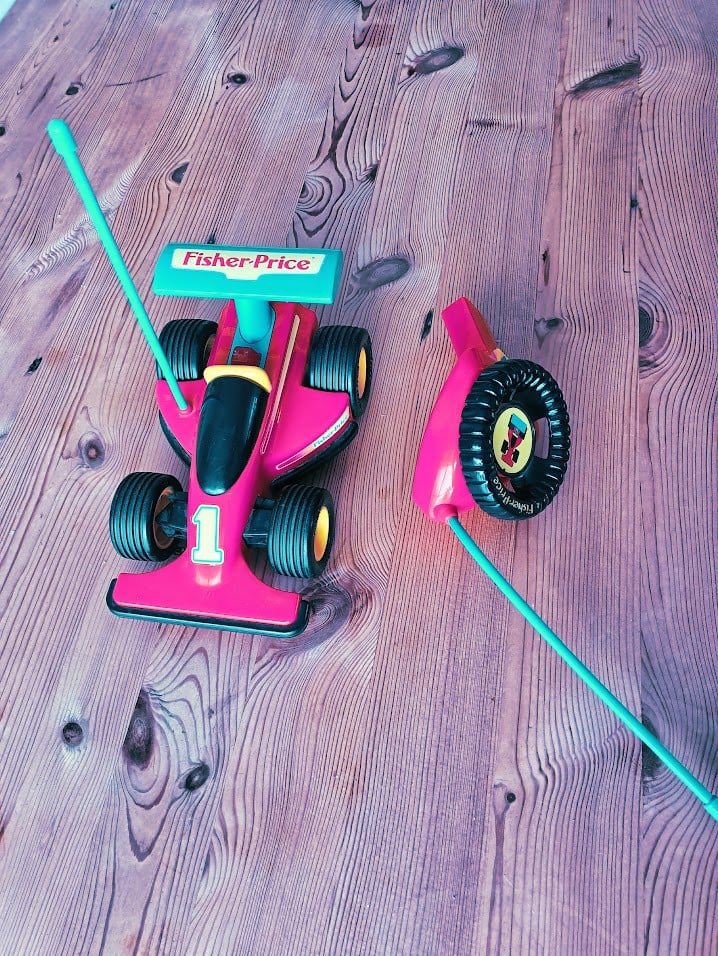 Raceauto  Fisher-Price Jaren '90 Retro Speelgoed met Afstandsbediening