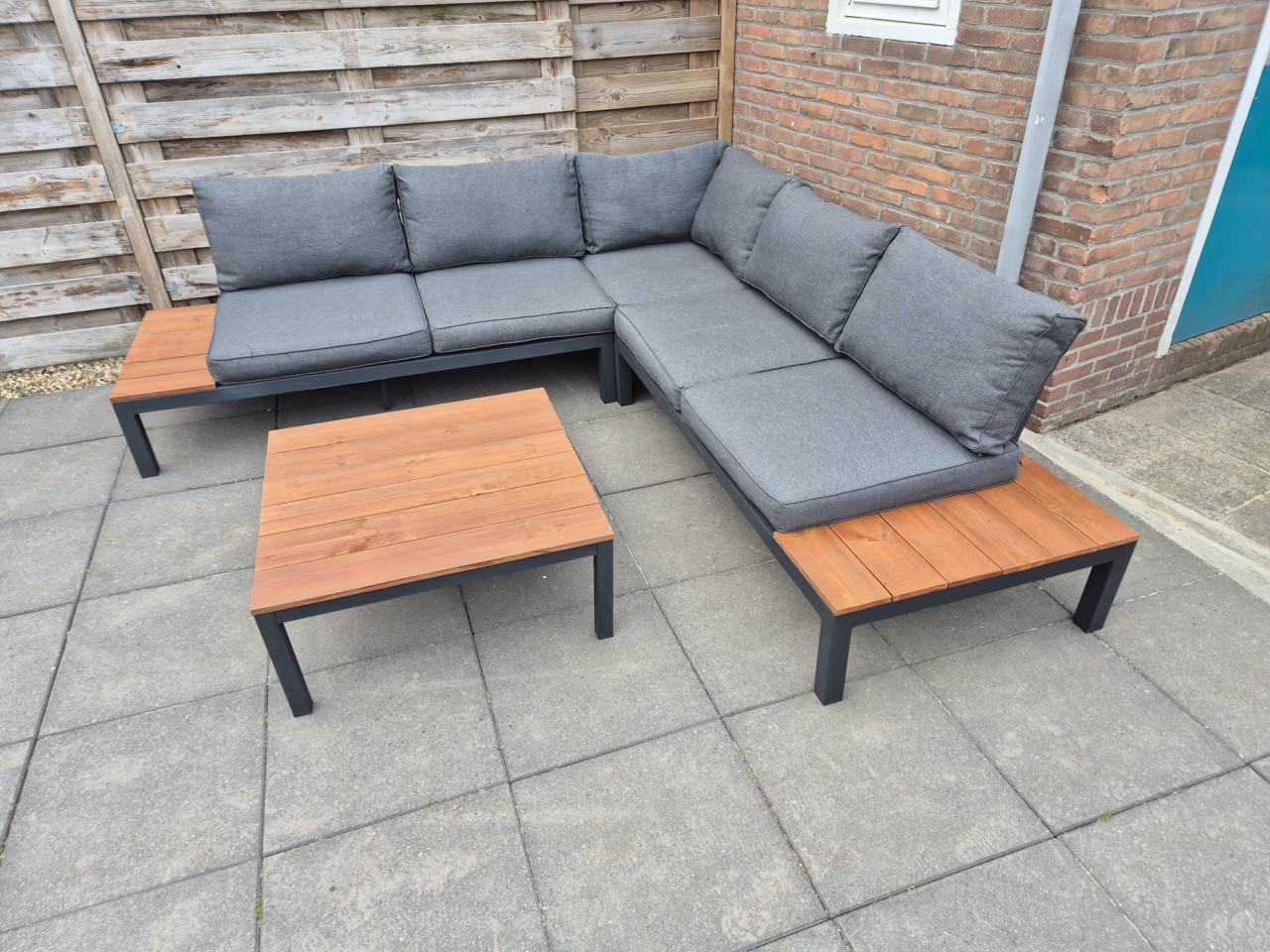 Aluminium Loungeset 247 x 247 cm (Bezorging mogelijk)