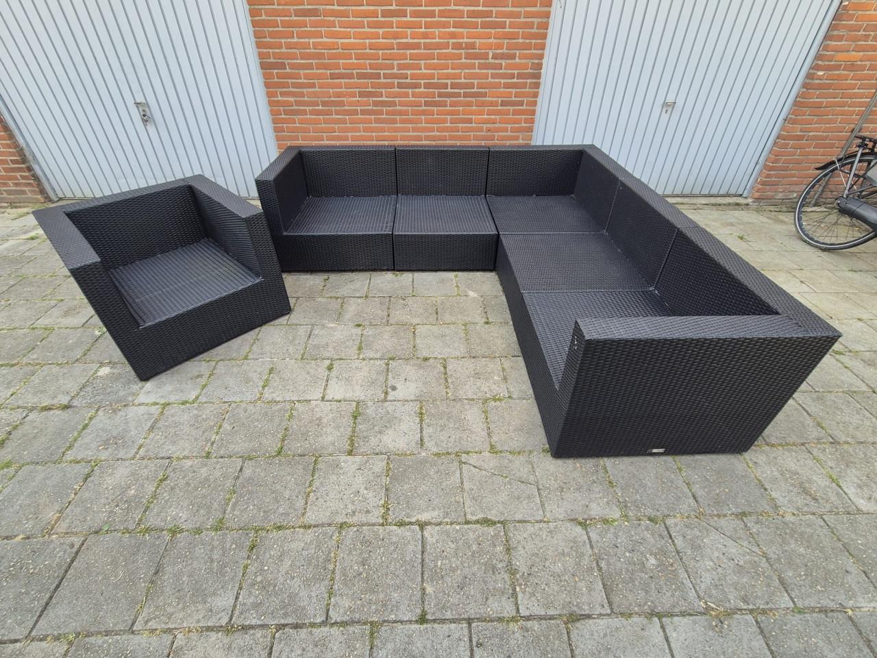 Loungeset 240 x 240 cm + stoel (Bezorging mogelijk)