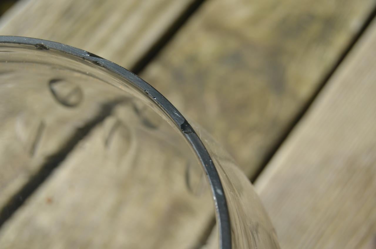 Fraaie glazen punchbowl bak / pot / bowl