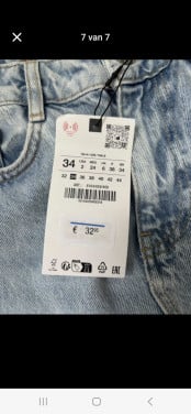 Levi's, zara,shein meiden jeans maat s