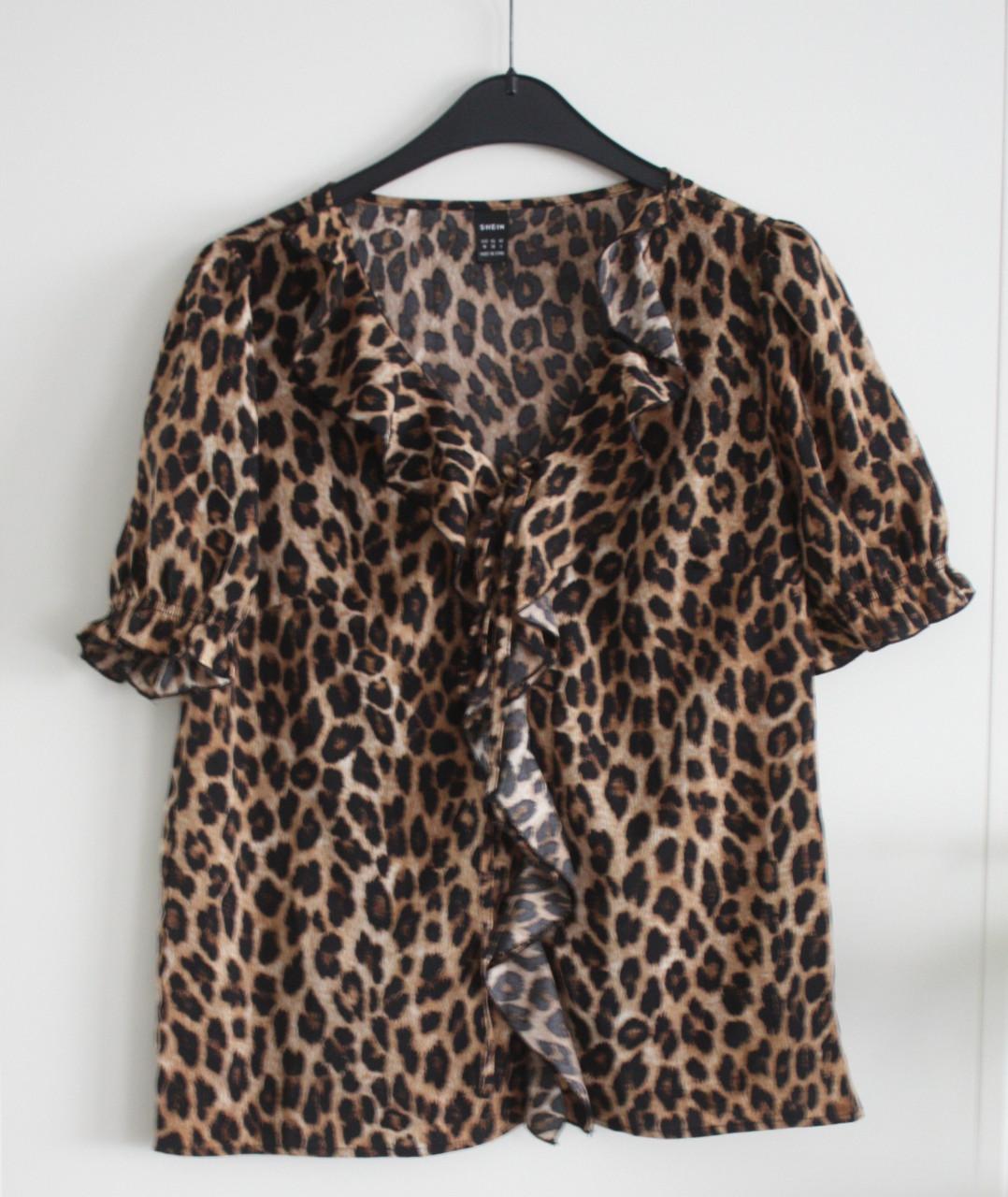 Panter print shirt maat m