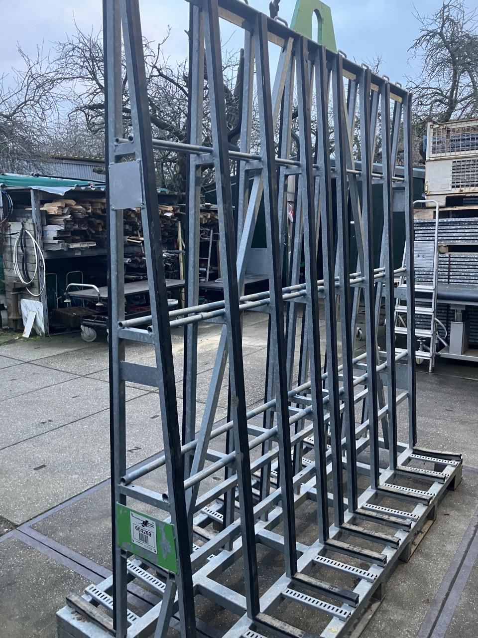 Glas of platen rek dubbel