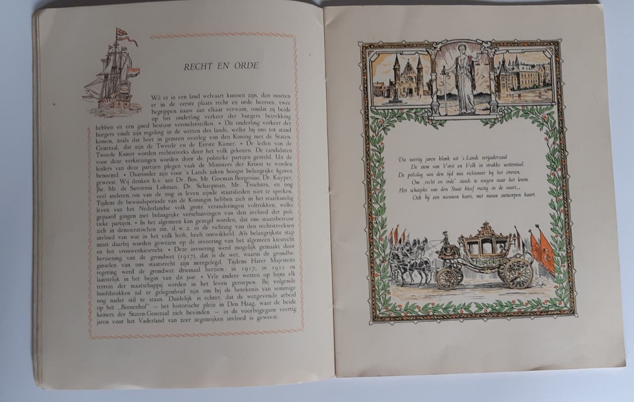 Koningin Wilhelmina schrift 1938