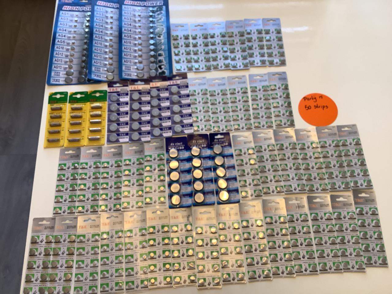 Partij diversen batterijen voor bodemprijsje (partij 15)