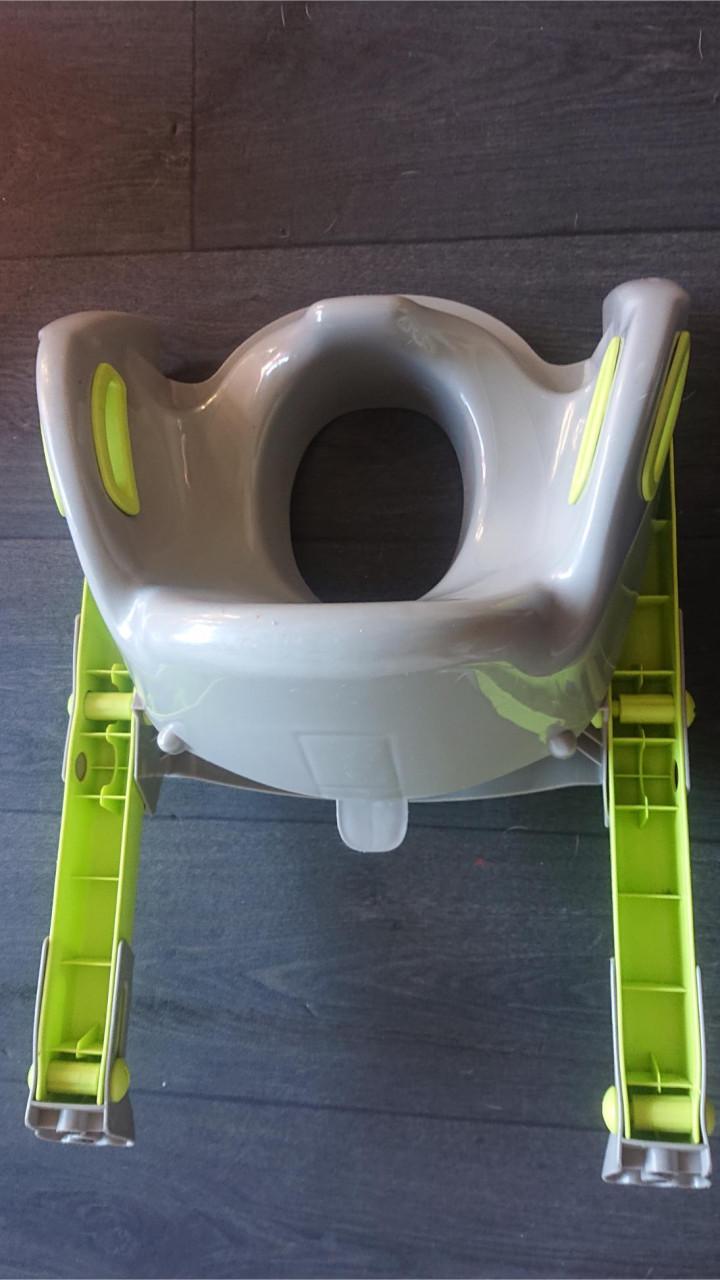 Brilverkleiner met trapje limegroen/grijs