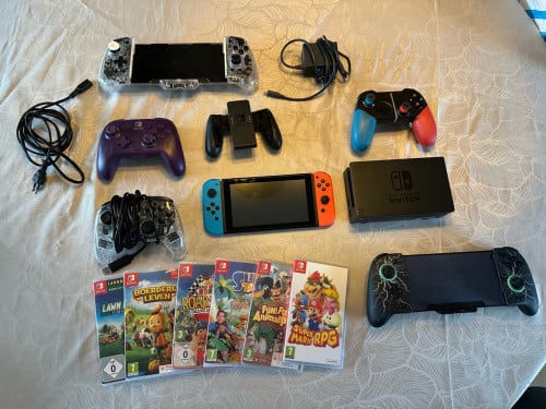 Nintendo Switch met 6 Spellen en veel extra’s