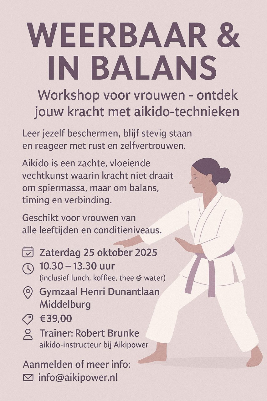Zelfverdediging & Weerbaarheidstraining voor vrouwen.