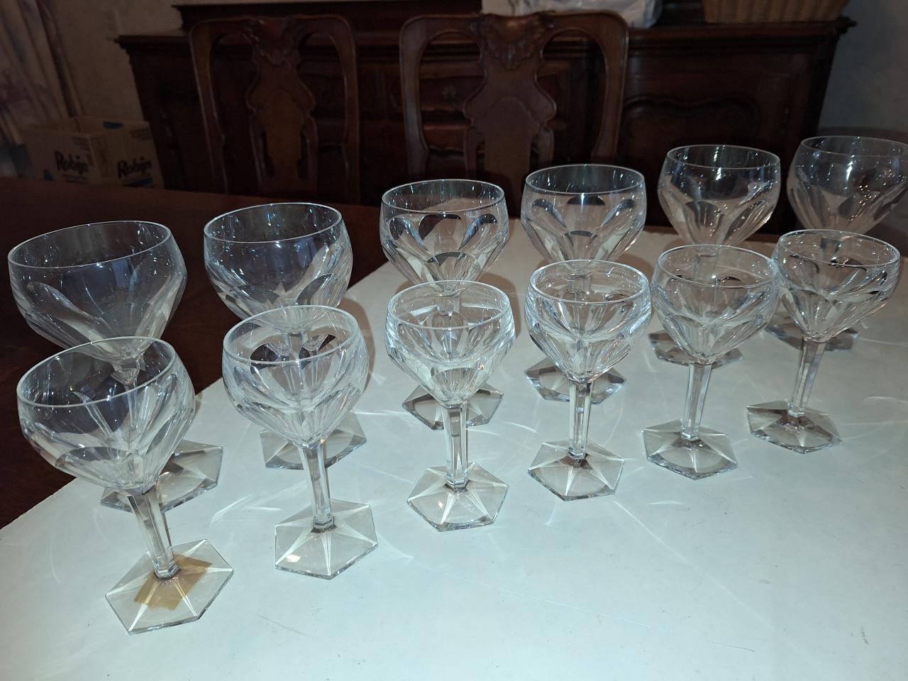 12 kristallen glazen