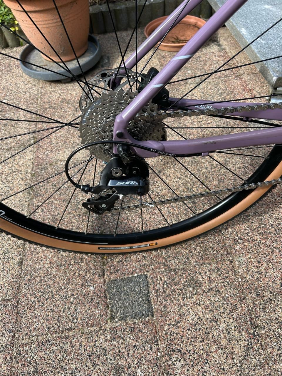 Dames hibridre fiets