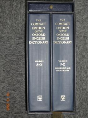 The compact edition of the Oxford Enlish dictionary