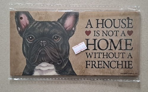 Franse Bulldog Houten Bord