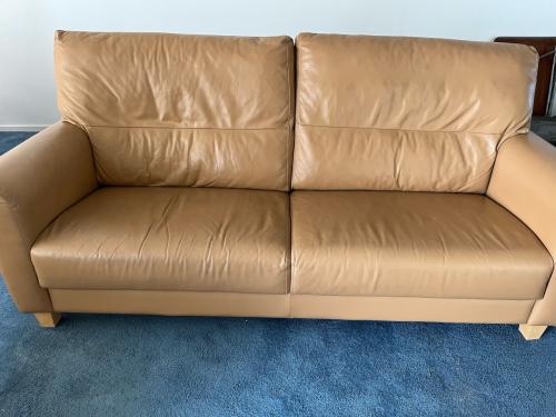 Lederen 3 pers bankstel