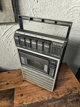 Philips N2233 Cassetterecorder - Vintage Draagbaar