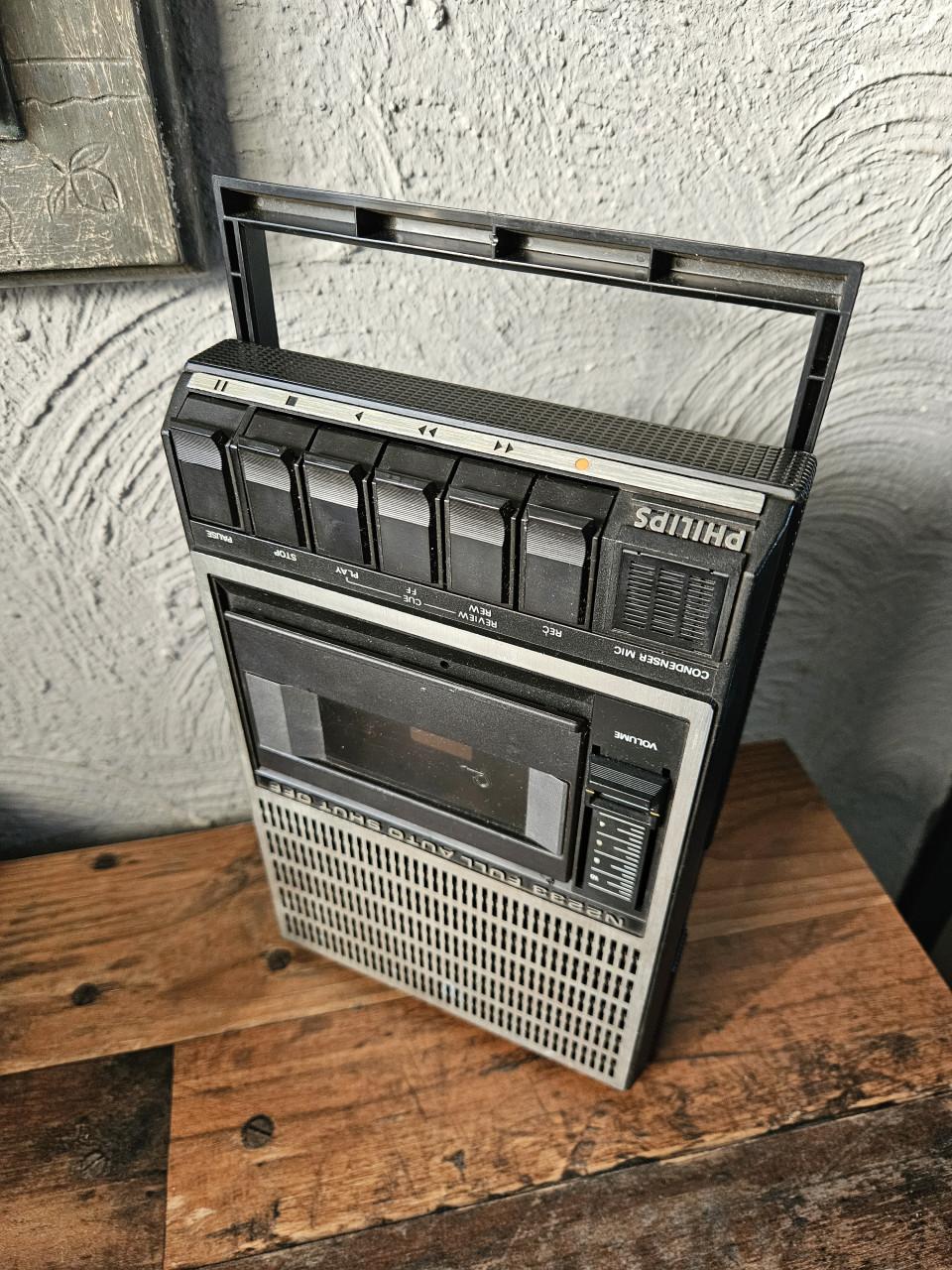 Philips N2233 Cassetterecorder - Vintage Draagbaar