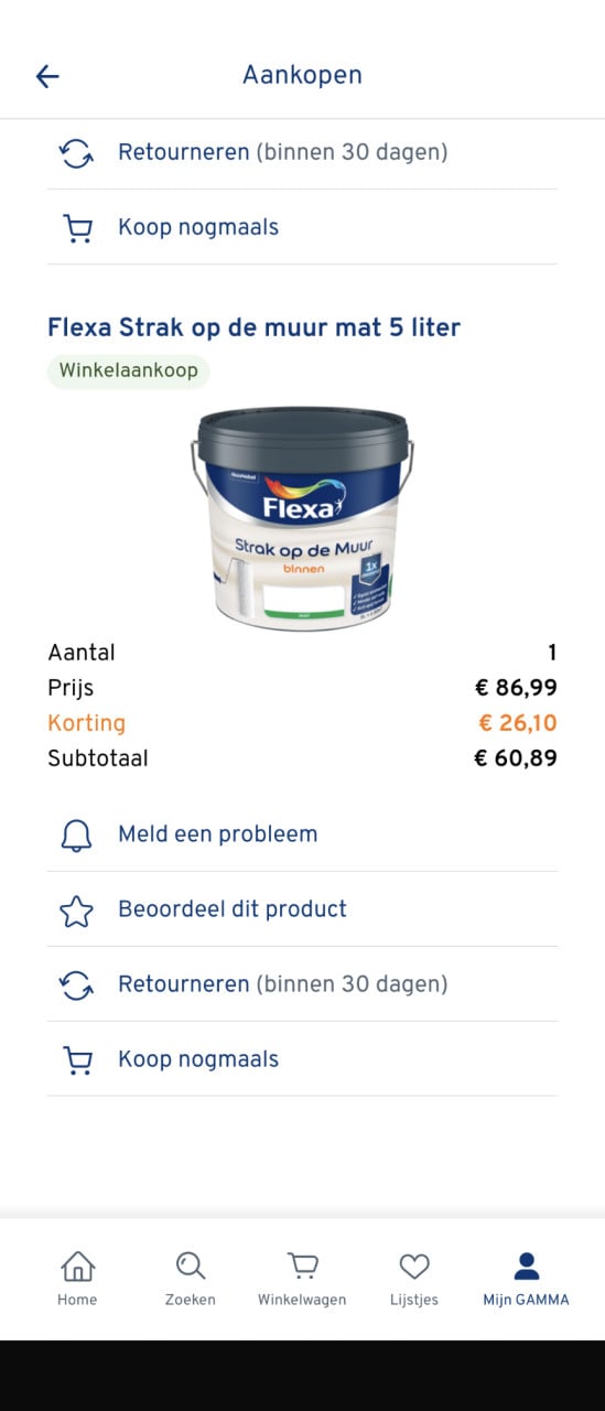 Matte muurverf Strak op de muur