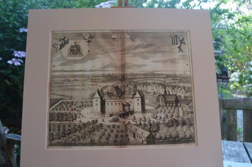 Kopergravure 'De heerlycheyt van Cruningen' Smallegange 1696