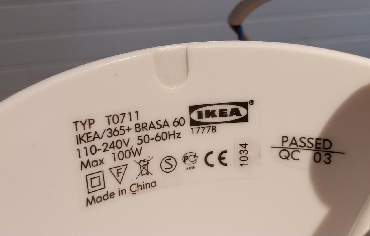 Vintage Ikea hanglamp Brasa 60