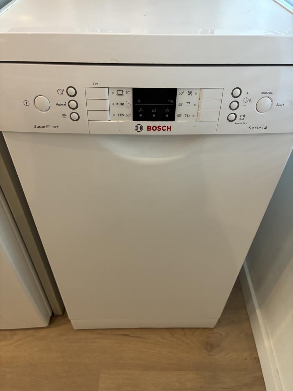 Vaatwasser Bosch serie 4, Super Silence. 45x58x85  Wit Vrijstaand