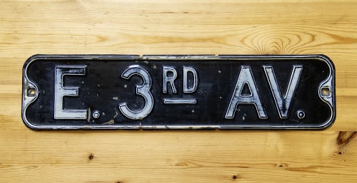 Te koop straatnaambord Amerika