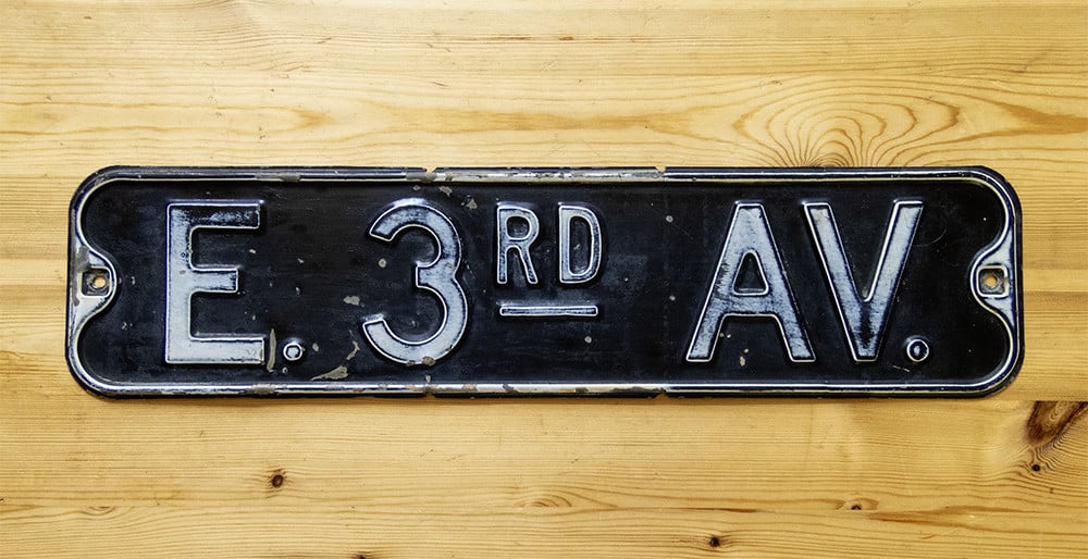 Te koop straatnaambord Amerika