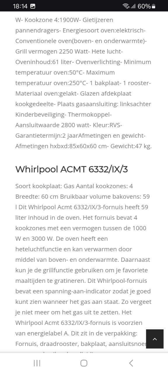 Gasfornuis