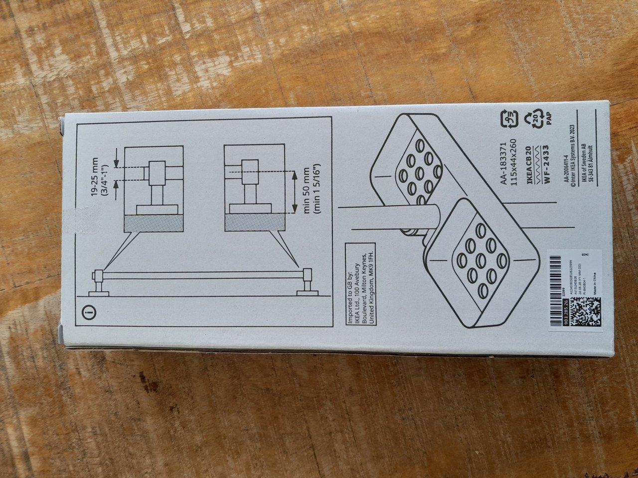 Ikea Brogrund douchebakje verchroomd