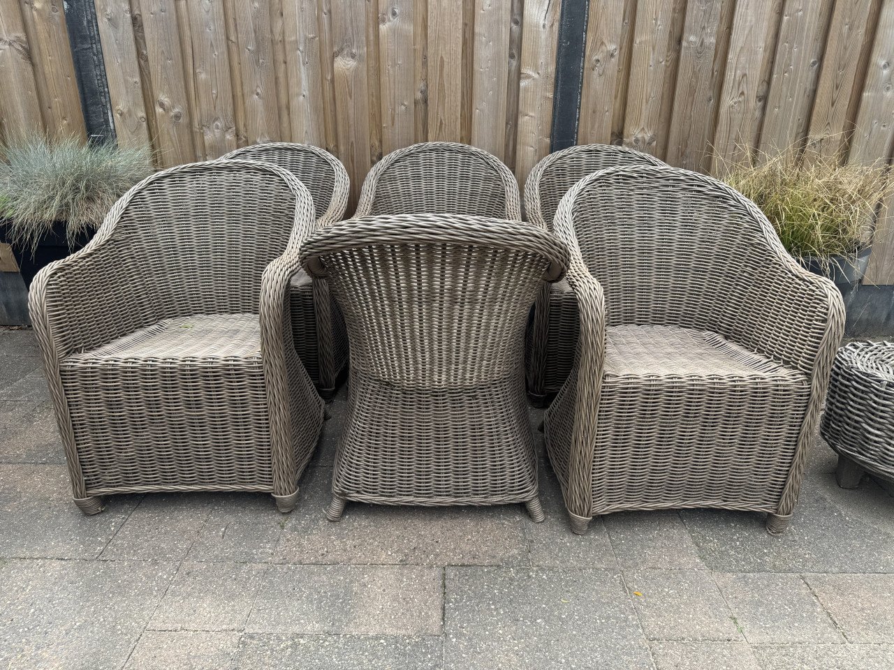 Wicker tuinstoelen