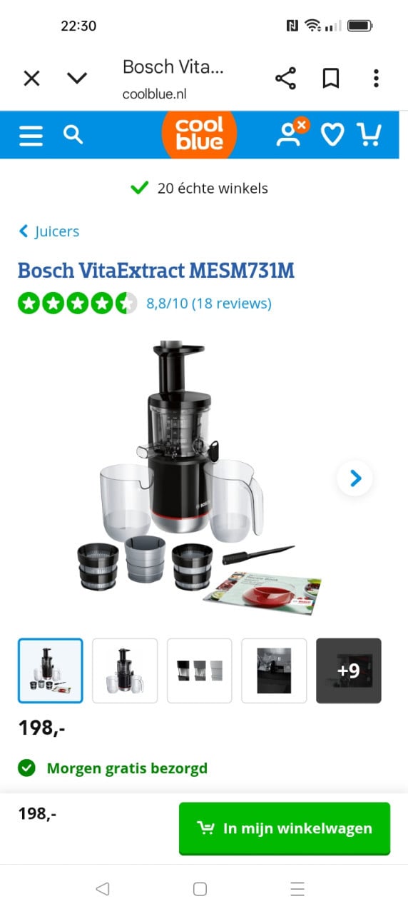 Slowjuicer van Bosch