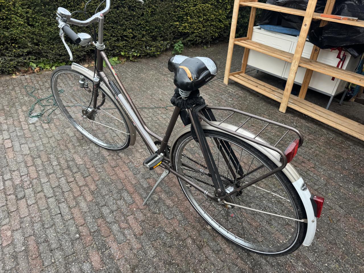 Dames en hetenfiets
