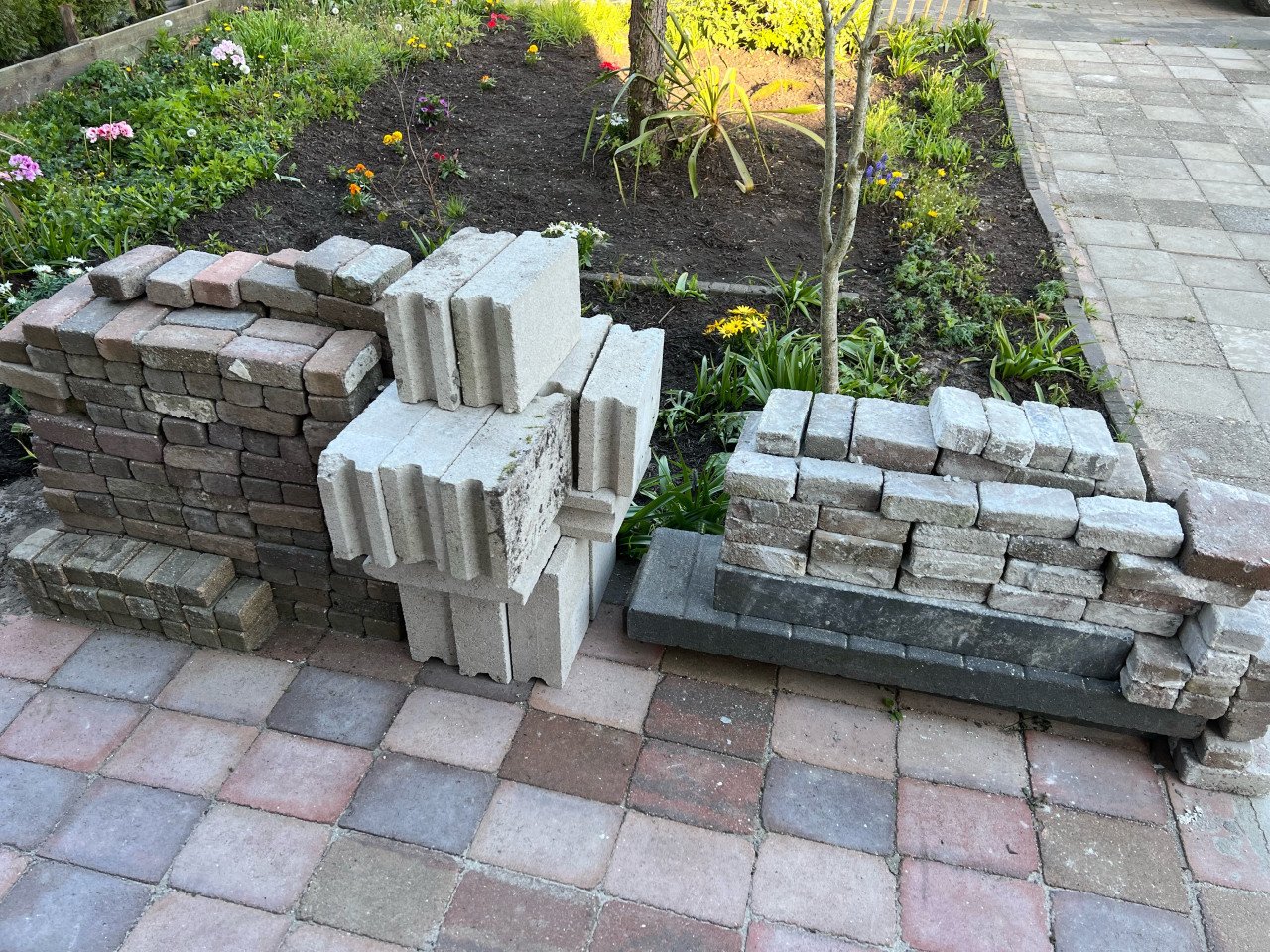Gratis stenen en betonklinkers