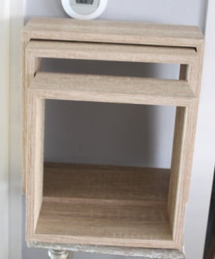 Set van 3 houten decoratie kastjes