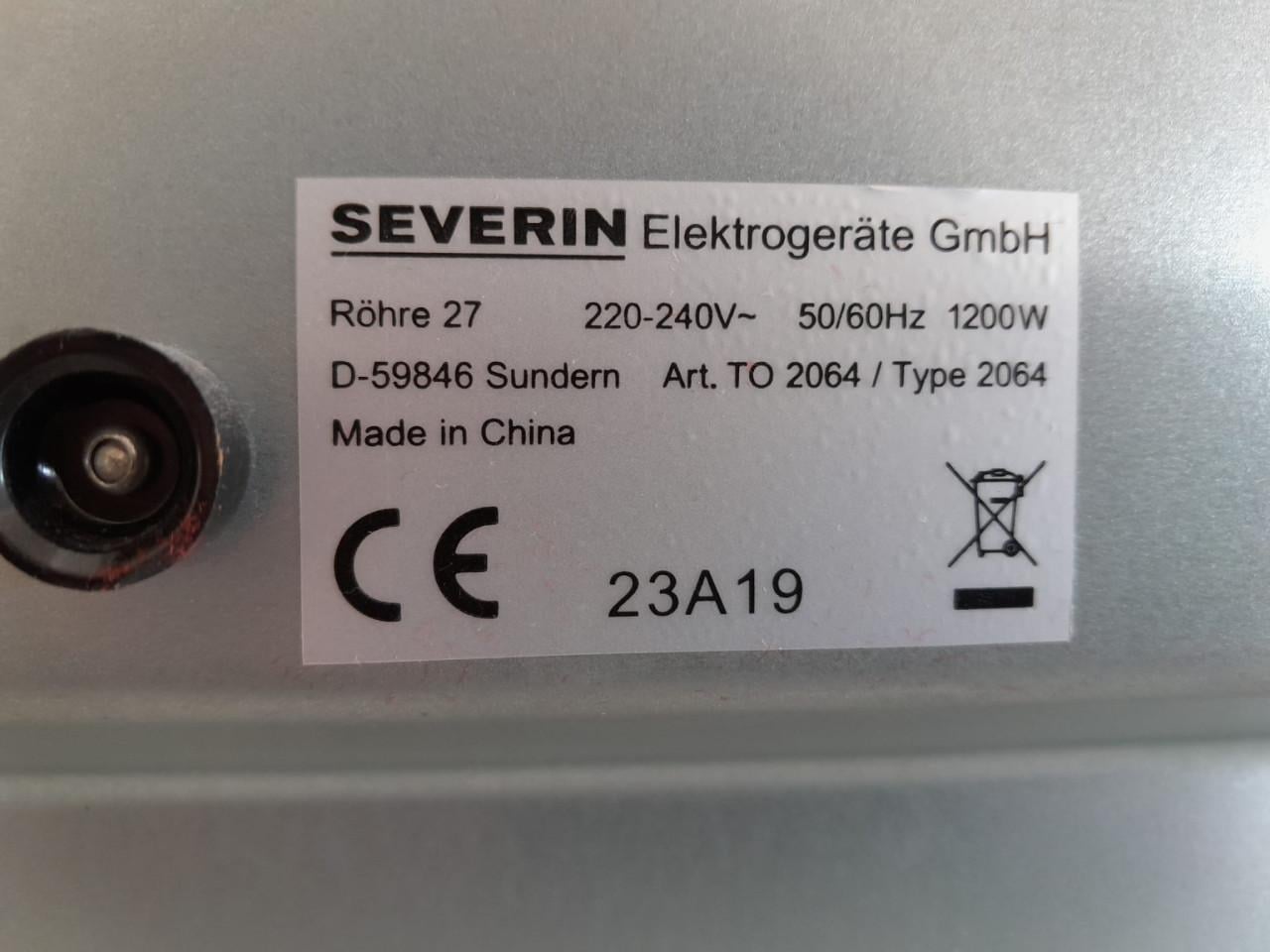 Bak- en toastoven Severin