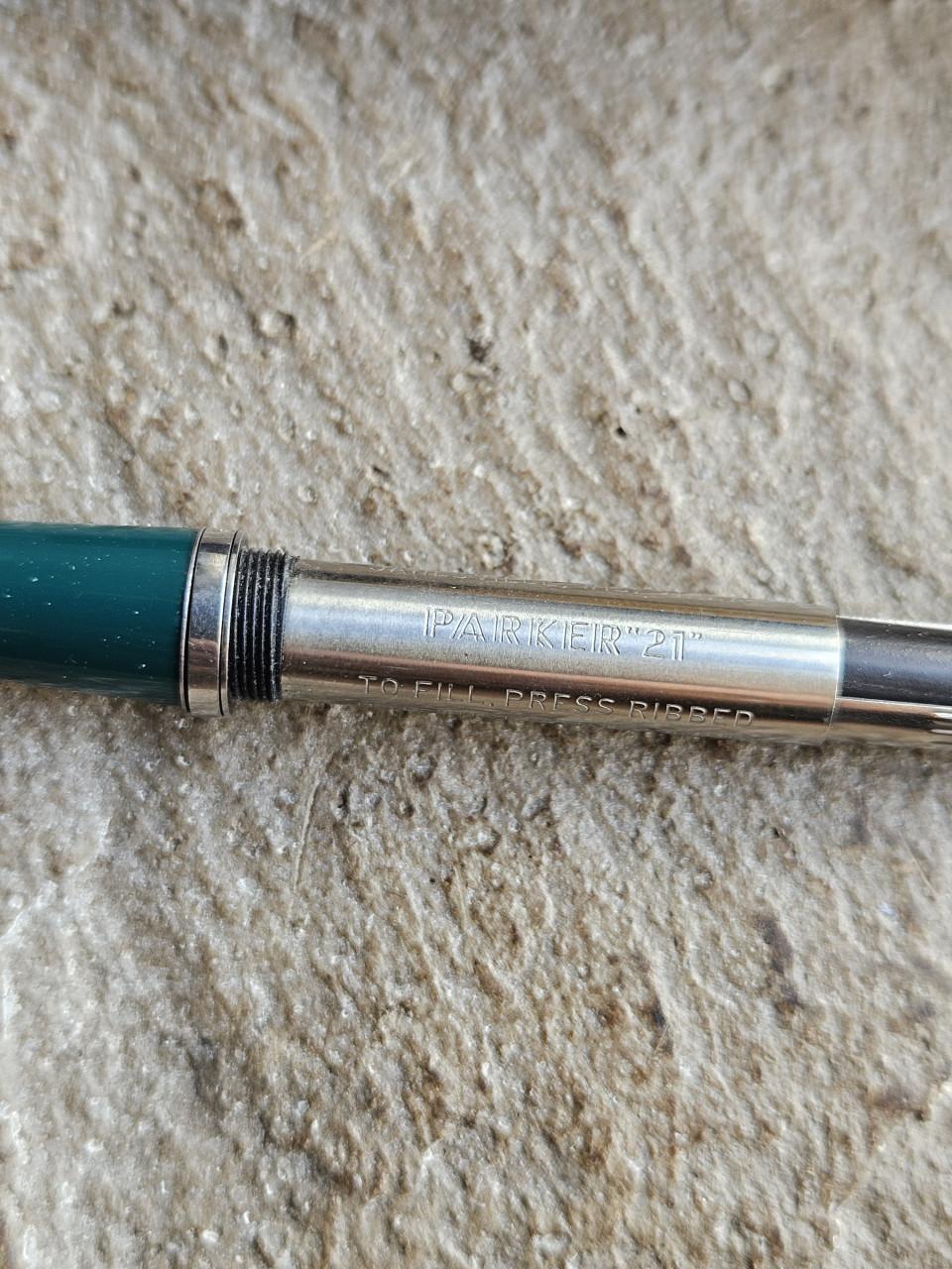 Vintage Parker 21 Vulpen - Groen met Doosje