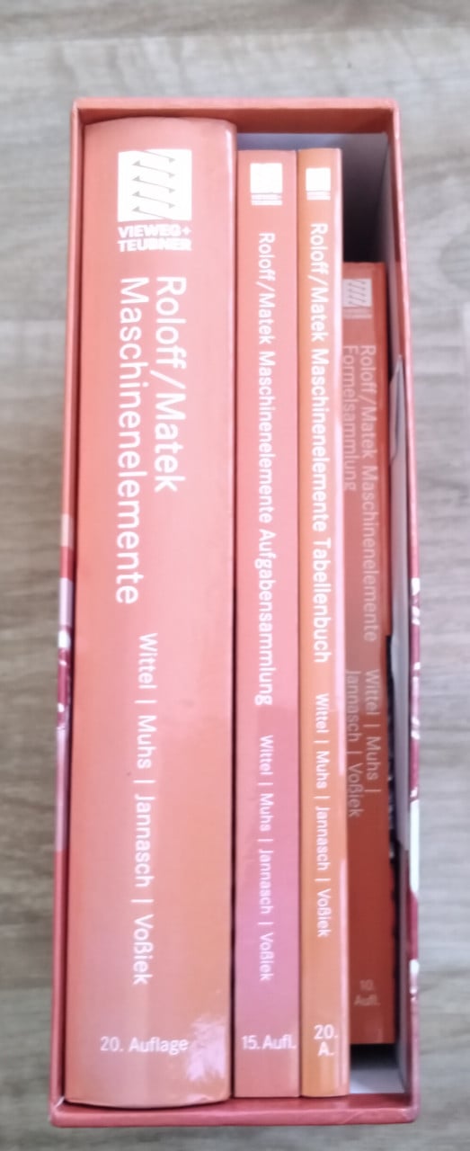 Roloff / Matek Maschinenelemente cursus, boeken met cd-rom