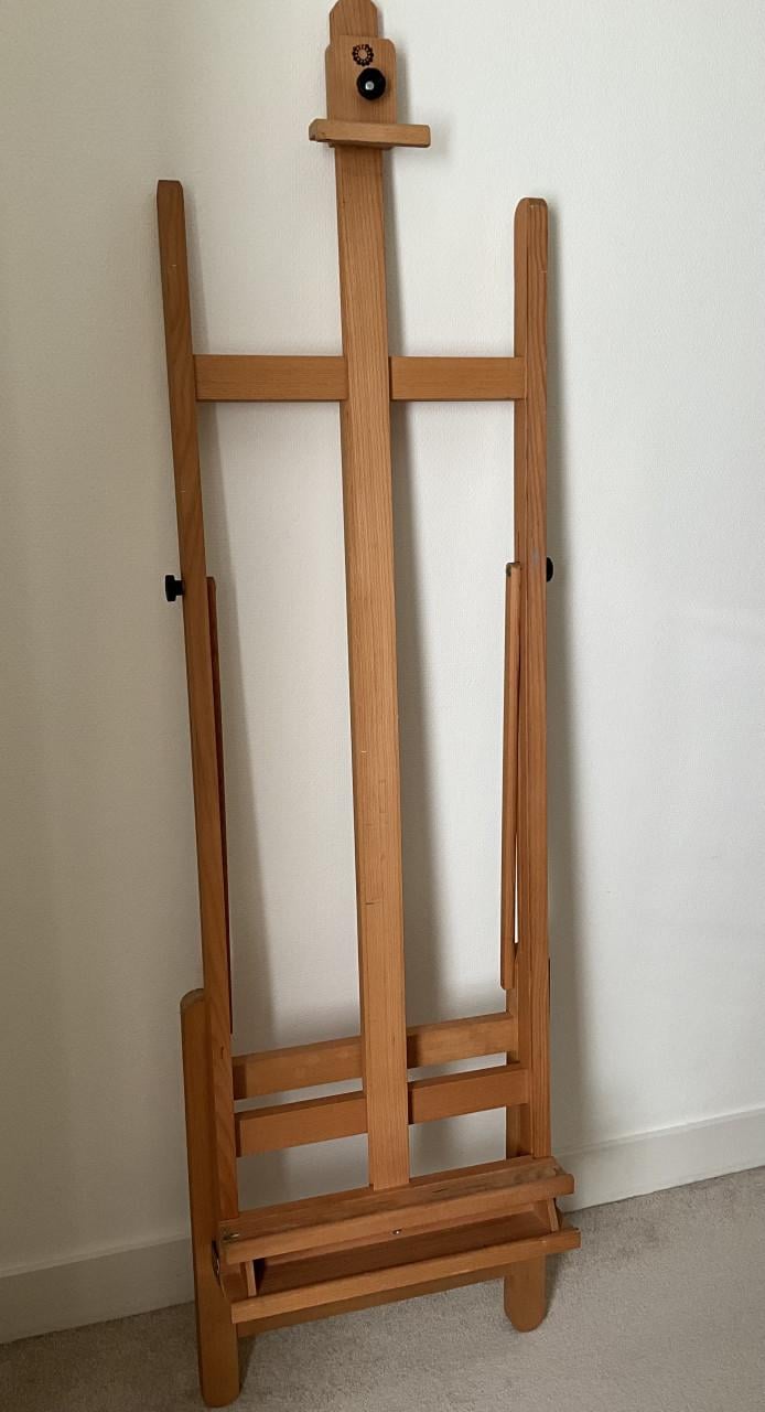 Grote beukenhouten schildersezel