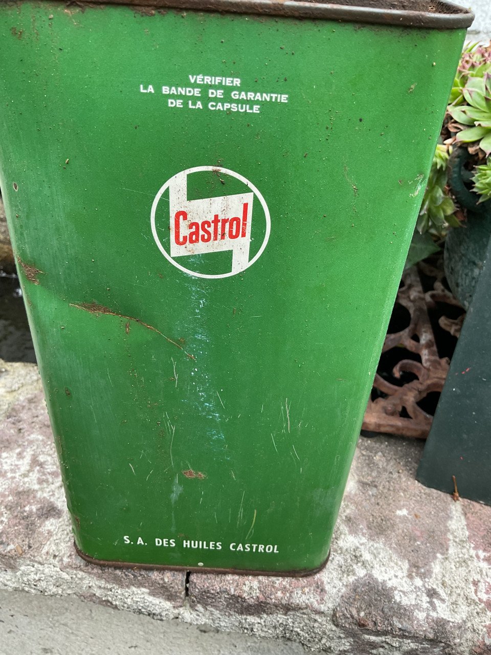 Oud blik Castrol 6 liter