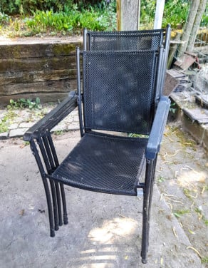 Prachtige tuinstoelen metaal set van 4