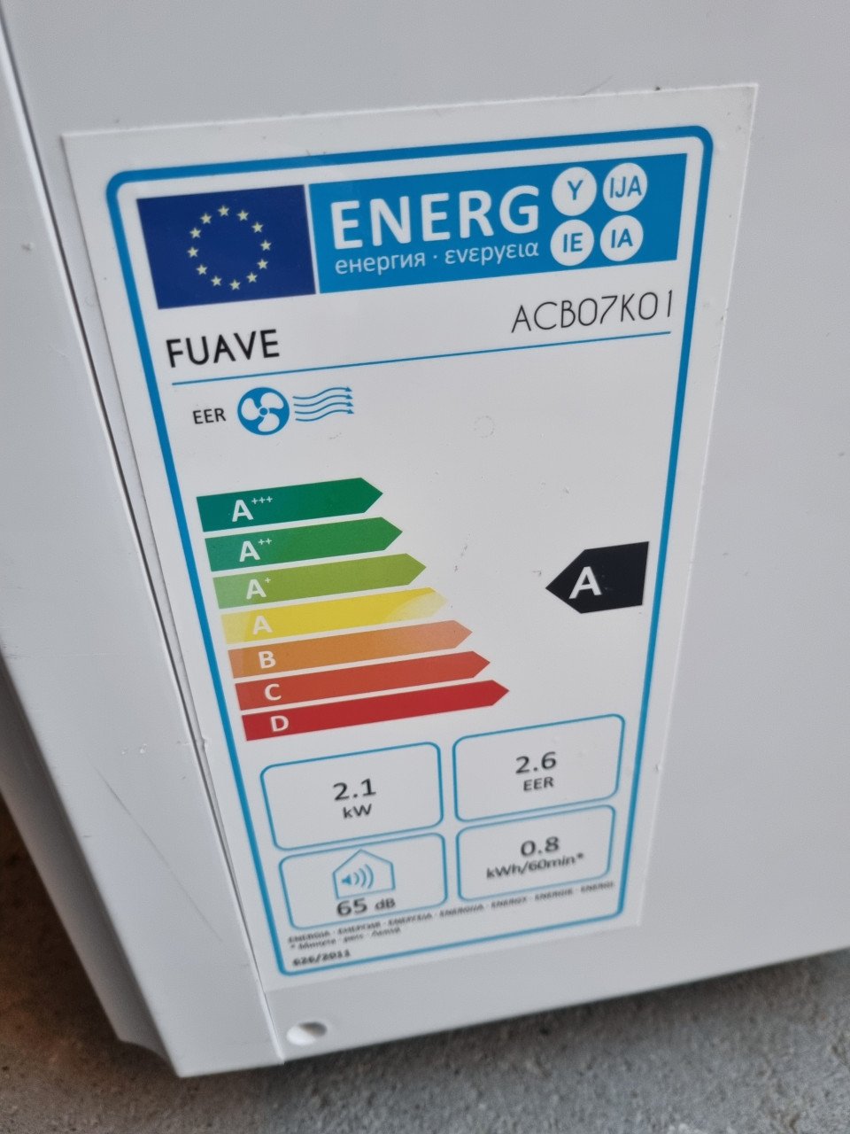Airco Fuave met slang