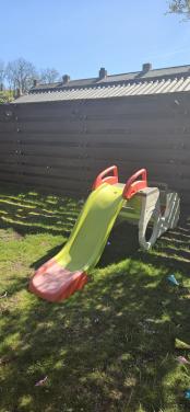 Smoby glijbaan, auto en zandbak