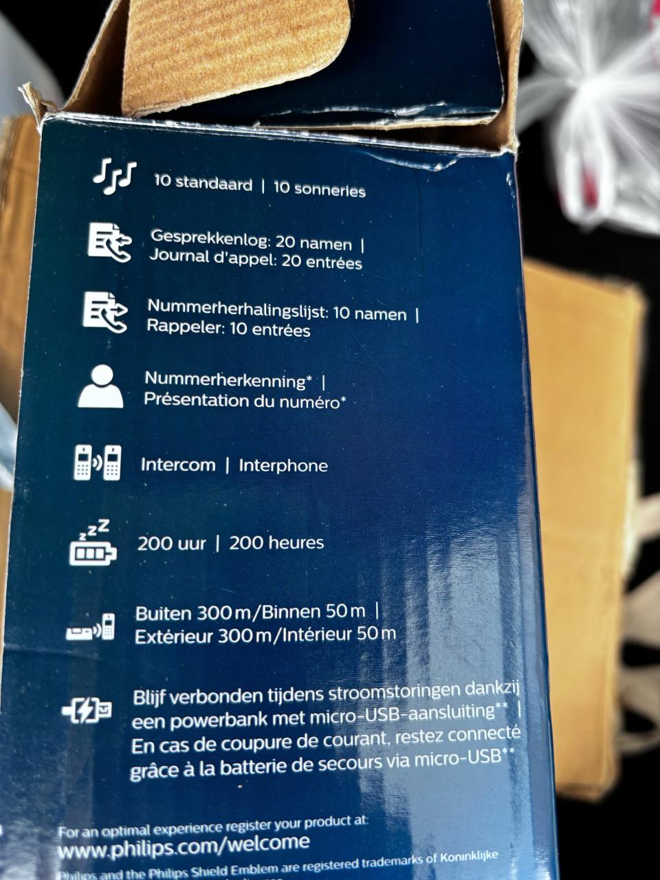 Huistelefoons philips D140 trio nieuw