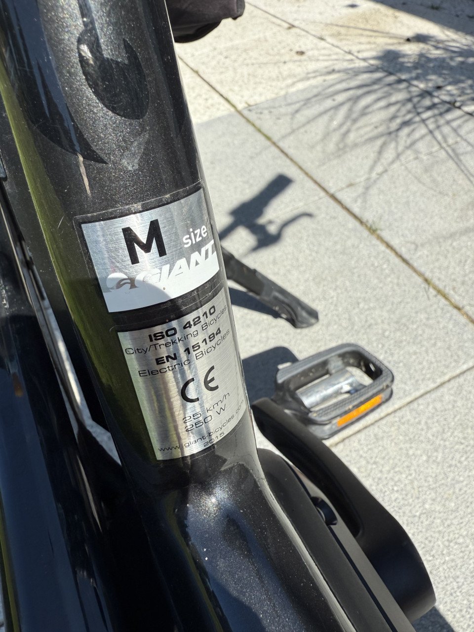 Giant Elegance+ elektrische dames fiets maat M